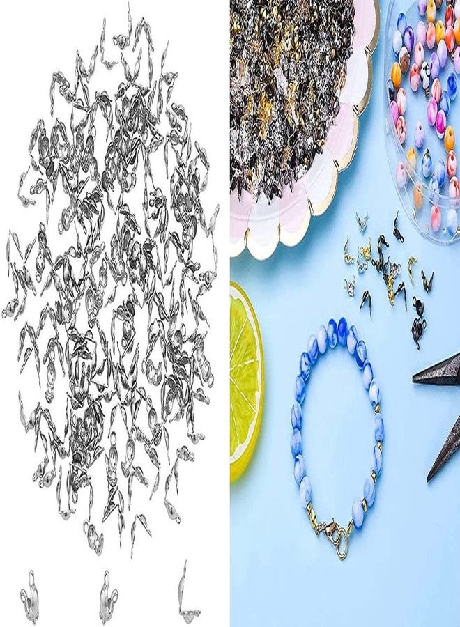 دي آي واي كرافتس مجموعة أدوات يدوية الصنع 50 غرام، برونز عتيق، أطراف خرز، أغطية عقد، أطراف من الفولاذ المقاوم للصدأ، أغطية عقد مفتوحة على شكل صدفة، أطراف خرز قابلة للطي، أغطية طرفية بفتحات صغيرة للعقد والضغط (50 غرام، برونز عتيق) - Image 5